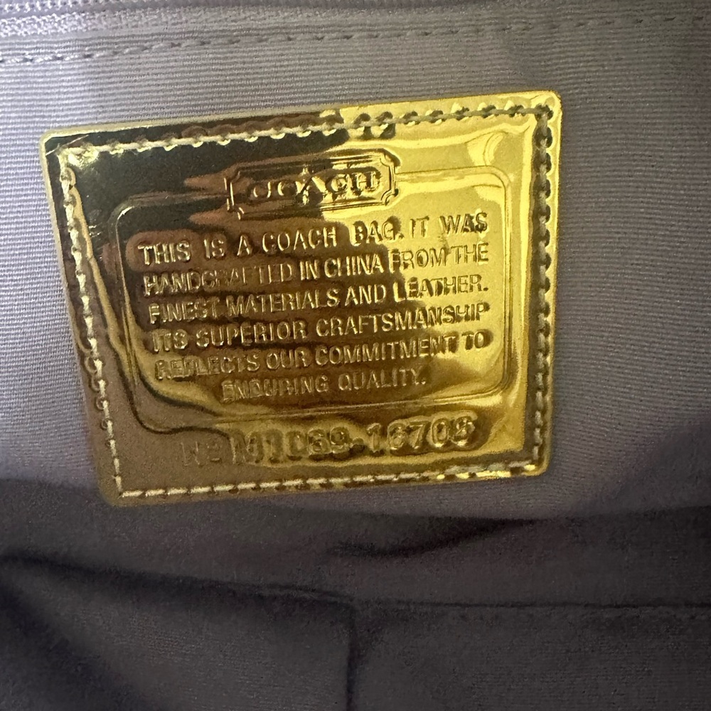 Coach Poppy Tan and White Women's tote Bag - Picture 7 of 12